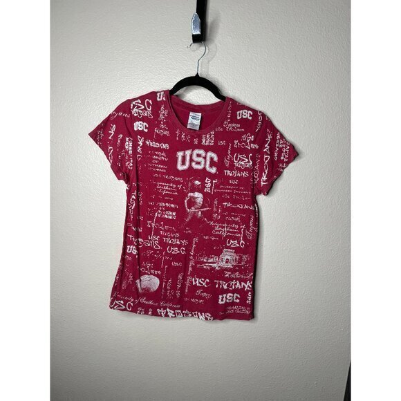 Creative Apparel Women's Red USC Shirt Size Medium‎ short sleeve USC trojans - Picture 1 of 6